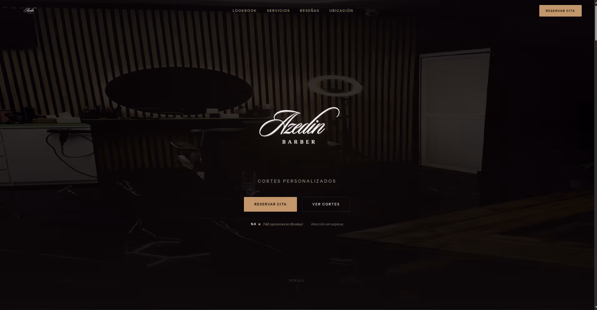 Azedin Barberia Studio Web